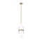 Z-Lite Cayden Pendant, 1-Light, 6.5 In.W x 16.75 In.H, Modern Gold/Clear + Etched Opal 1946P-ROD-MGLD - alternate 7